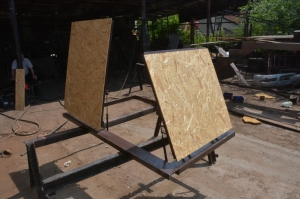 Люк под плитку двойной