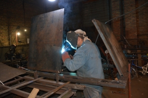 Люк под плитку двойной