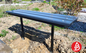 Лавочка обшитая полимером (ПВХ)