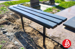 Лавочка обшитая полимером (ПВХ)