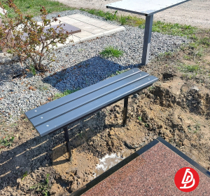 Лавочка обшитая полимером (ПВХ)