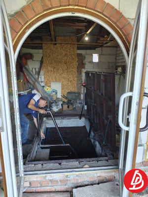 Люк в подвал двойной