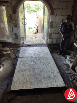 Люк в подвал двойной