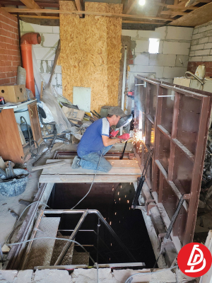 Люк в подвал двойной