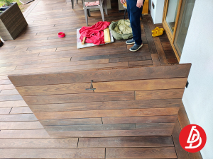 Люк обшитый деревом