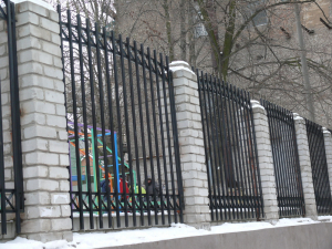 Забор решетчатый, простой