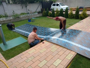 Навес из поликарбоната  POLYGAL