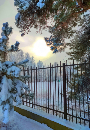 Забор решетчатый, простой