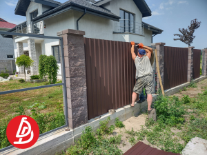 Забор из профнастила