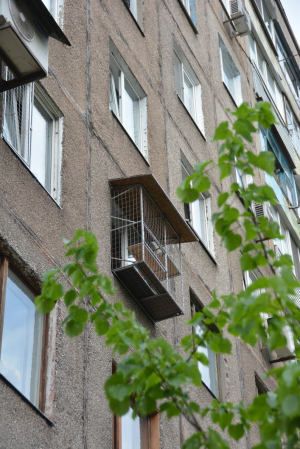 Вольер для кота. На окно.