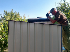 Душ - туалет металлический