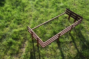 Решетка на барбекю.