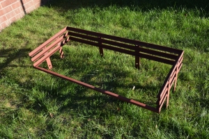 Решетка на барбекю.