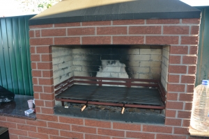 Решетка на барбекю.