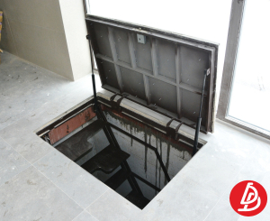 Люк в подвал под плитку