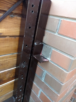 Ворота обшитые деревом