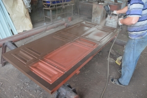 Ворота откатные, филенчатые