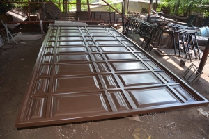 Ворота откатные, филенчатые