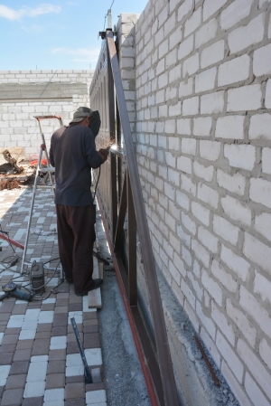 Ворота откатные, филенчатые