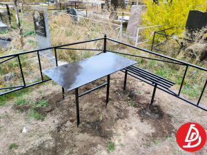 Ритуальные столы лавки из металла.