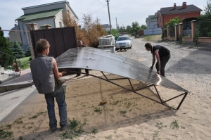 Навес из поликарбоната  POLYGAL