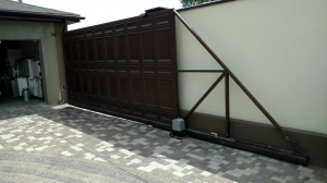 Ворота откатные, филенчатые