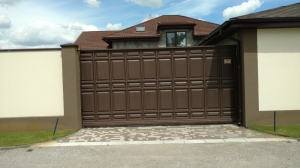 Ворота откатные, филенчатые