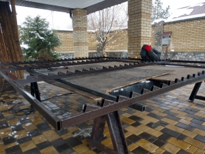 Забор жалюзи дерево