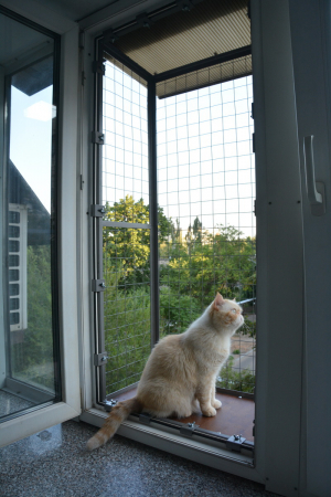 Вольер на окно ПХВ