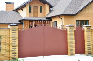 Ворота металлические, распашные