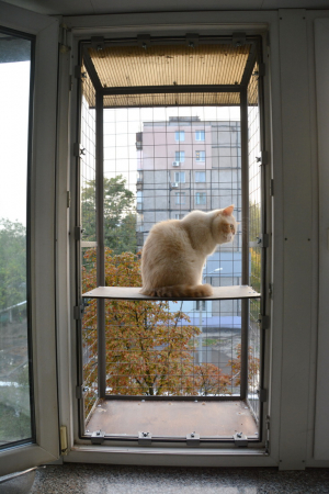 Вольер на окно ПХВ