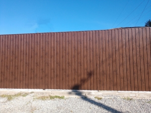 Забор из профнастила