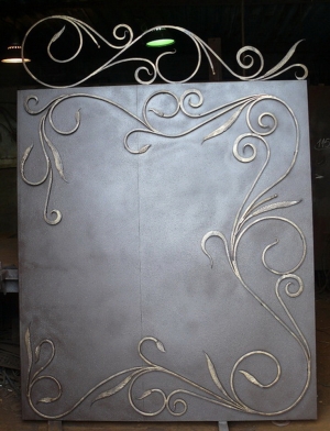 Ворота распашные из мет. листа