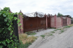 Ворота распашные из мет. листа