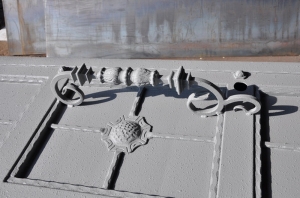 Ворота распашные из мет. листа