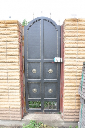 Ворота распашные из мет. листа