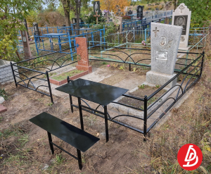 Стол лавка. Лист металлический.