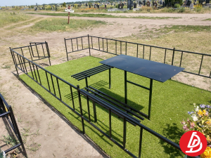 Ритуальные столы лавки из металла.