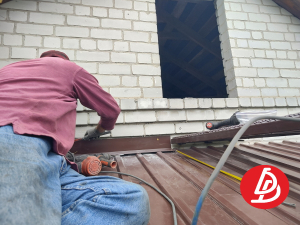 Козырёк из профнастила