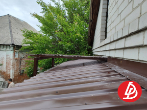 Козырёк из профнастила