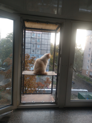 Вольер на окно ПХВ