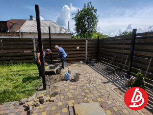 Навес из профнастила