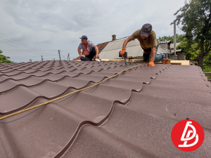 Навес из профнастила