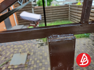 Навес из профнастила