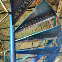 Винтовая, металлическая лестница