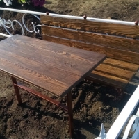 Ритуальные столы лавки из дерева.