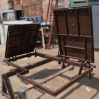 Люк под плитку двойной