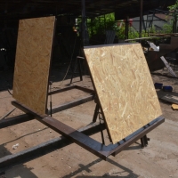 Люк под плитку двойной