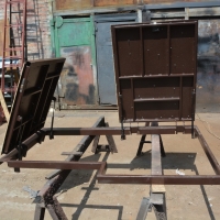 Люк под плитку двойной