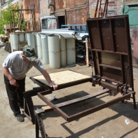 Люк под плитку двойной